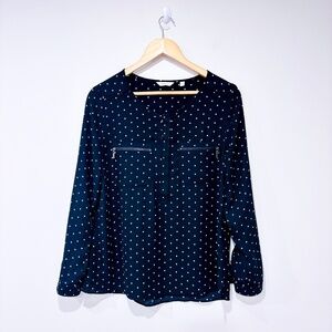 REITMANS Black polka dot blouse
